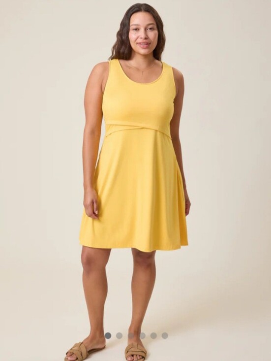 Kindred Bravely Dresses & Skirts - Kindred Bravely Penelope Crossover Yellow Sleeveless Nursing Midi Dress